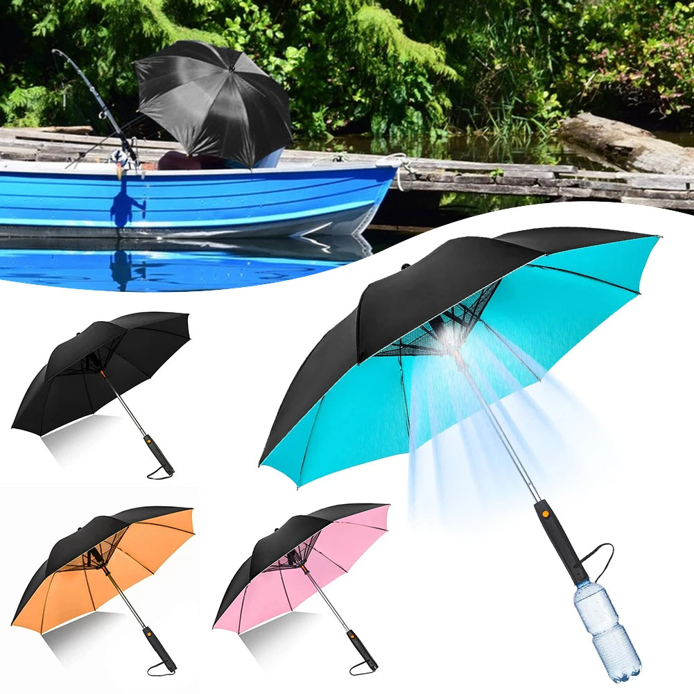 Portable Umbrella with Fan & Misting ViralGalleria.com