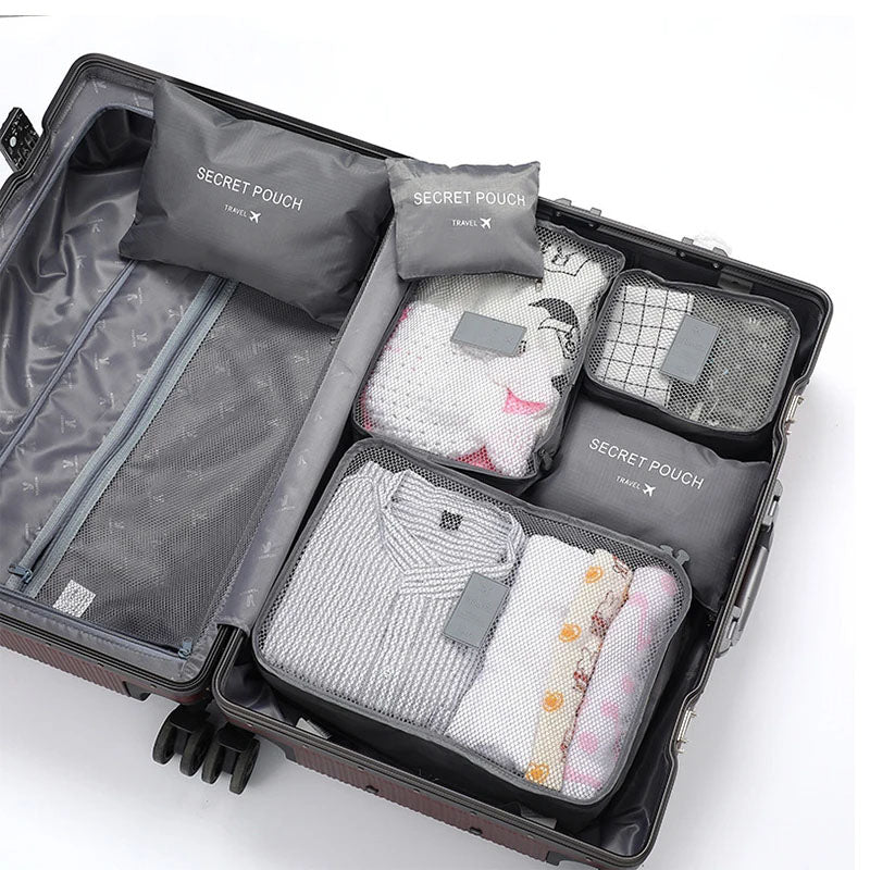 6 Pcs Travel Clothes Storage Bags ViralGalleria.com