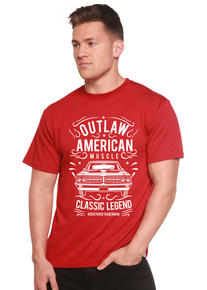 Outlaw American Muscle Spun Bamboo® Men's Bamboo Viscose/Organic Cotton Short Sleeve Graphic T-Shirt Spun Bamboo