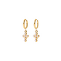 Pearl Cross Hoop Earrings ~ Deep South Originals Deep South Originals
