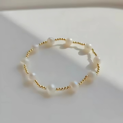 Harper Bracelet 14K Gold Plated Faux Freshwater Pearl Deep South Originals