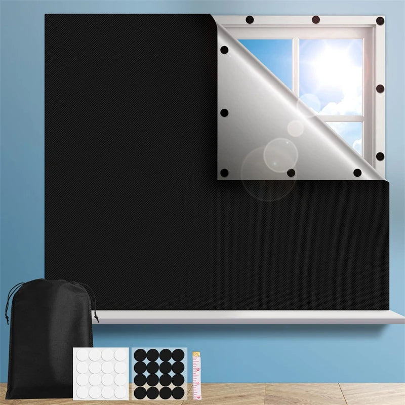 Self-Adhesive Pleated Blackout Blinds ViralGalleria.com