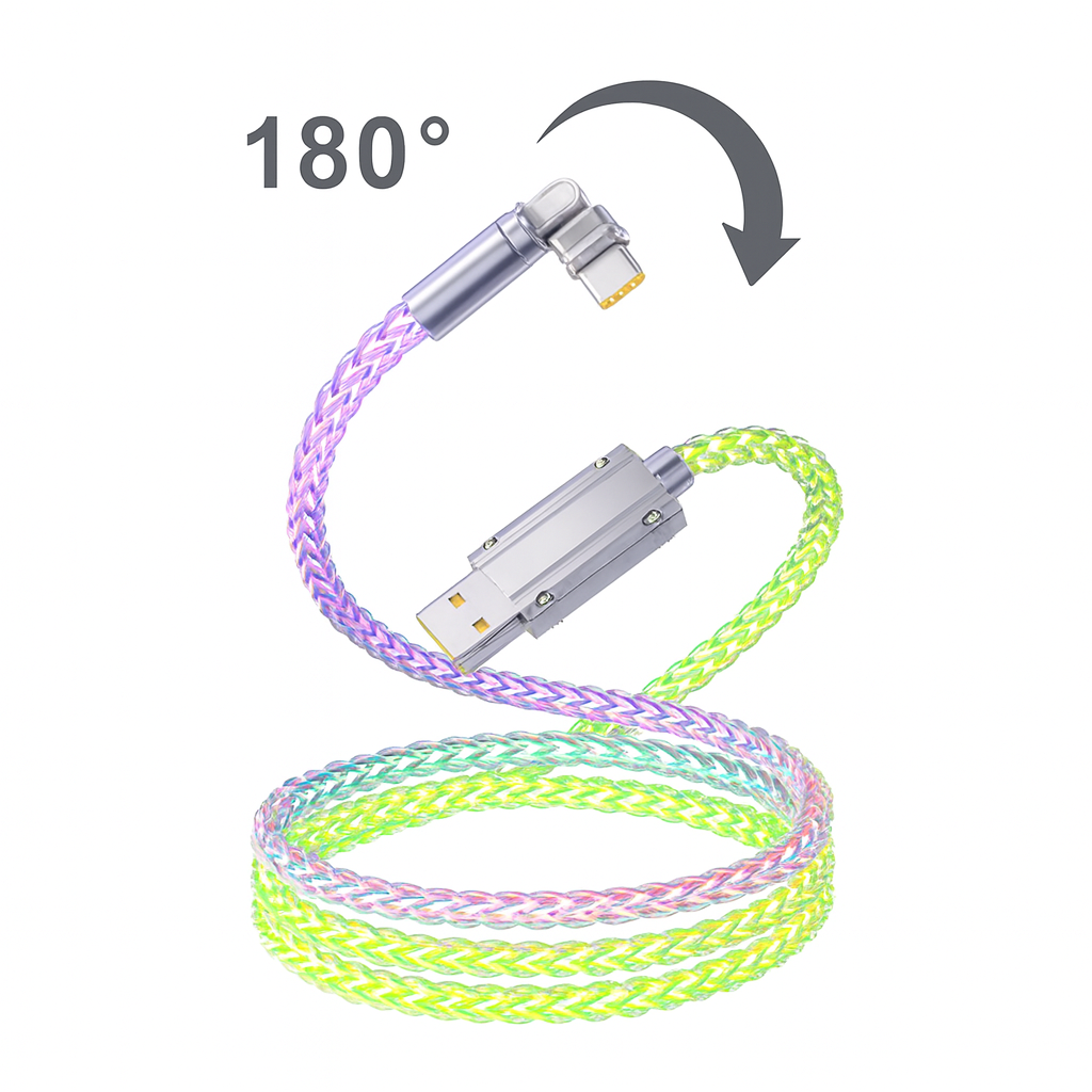 120W RGB Fast Charging Cable ViralGalleria.com