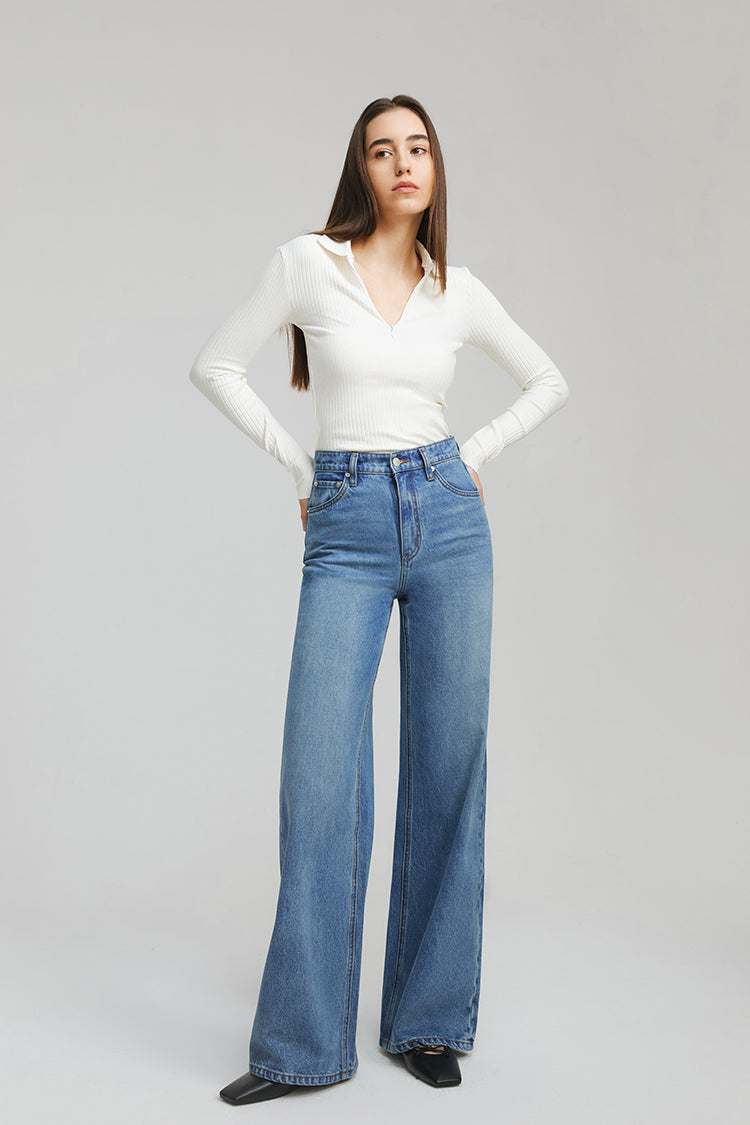 Angeles High Rise Baggy Jeans HJ103 Hey Joanie