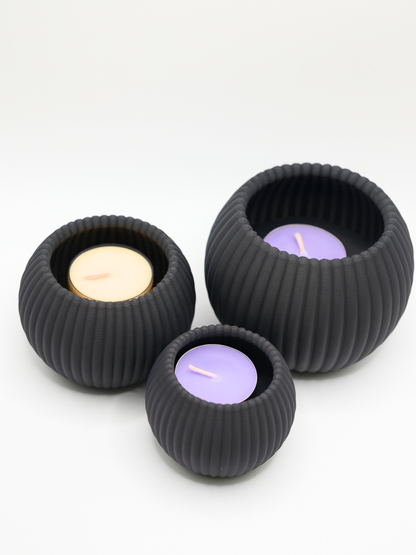 Lunar Orbit Tealight Holder Set LUNAR VINES