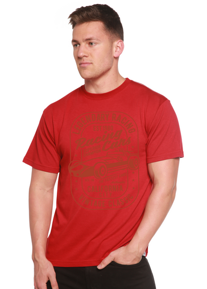 Legendary Racing Cars Men's Bamboo Viscose/Organic Cotton Short Sleeve Graphic T-Shirt Spun Bamboo