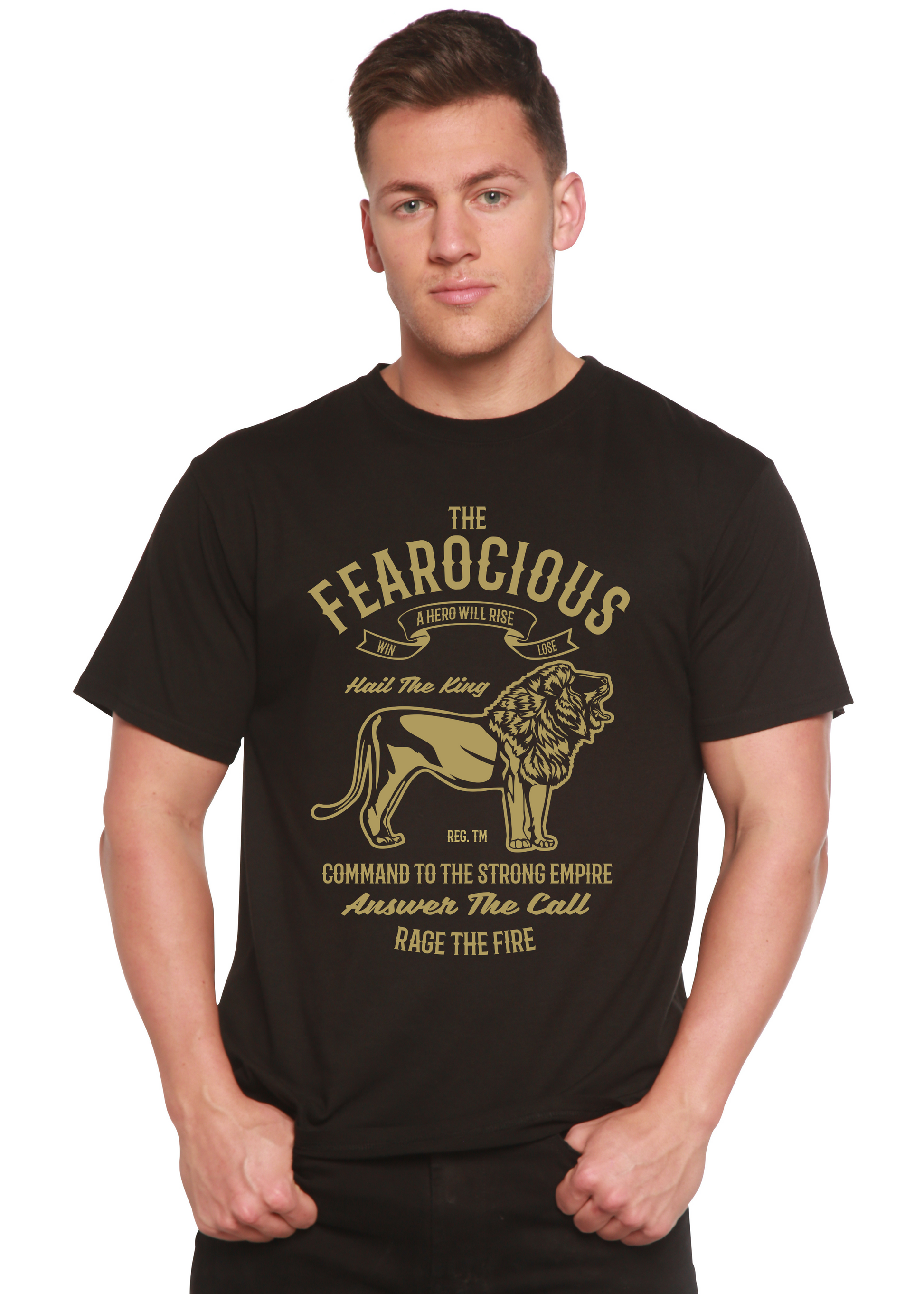 The Fearocious Spun Bamboo® Men's Bamboo Viscose/Organic Cotton Short Sleeve Graphic T-Shirt Spun Bamboo