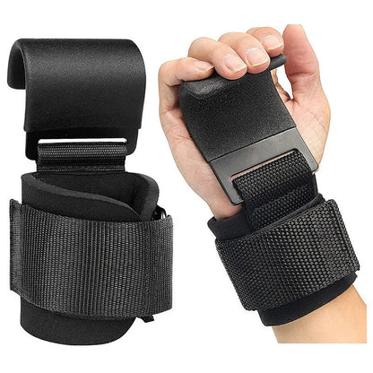 Weight Lifting Hooks with Wrist Straps ViralGalleria.com