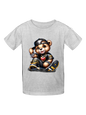 Boys Black Hat Teddy Bear Short Sleeve T-Shirt NicholesGifts