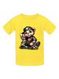 Boys Black Hat Teddy Bear Short Sleeve T-Shirt NicholesGifts