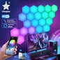 RGB Bluetooth LED Hexagon Light Indoor Wall Lights ViralGalleria.com
