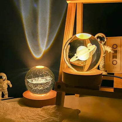 LED Night Light Milky Way Galaxy Solar System Crystal Ball ViralGalleria.com