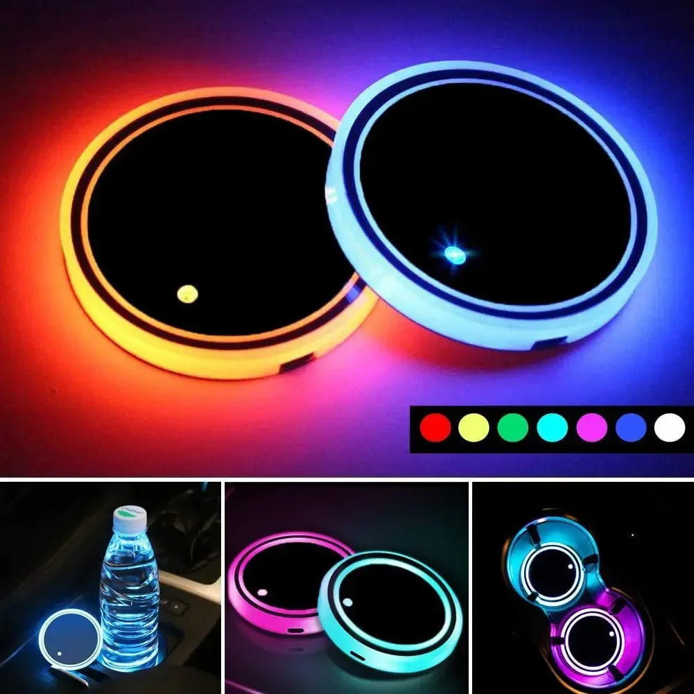 LED Car Cup Holder Light ViralGalleria.com