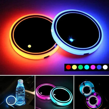 LED Car Cup Holder Light ViralGalleria.com