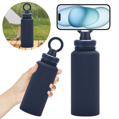 Insulated Water Bottle with Phone Mount ViralGalleria.com