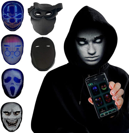 Full LED Face Mask for Halloween ViralGalleria.com