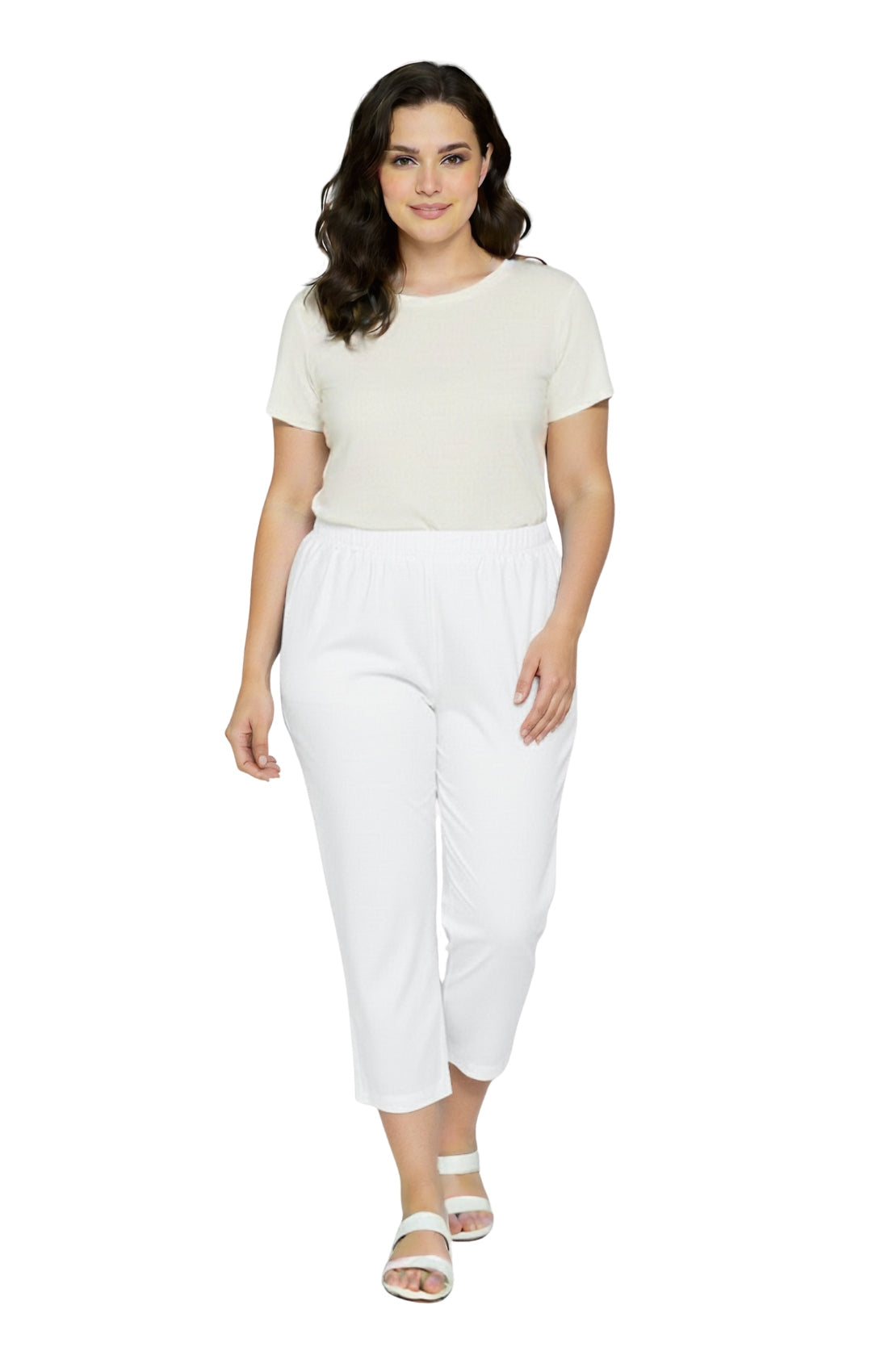 Women’s Lightweight Stretch Denim Capri Pants – Comfortable Everyday Fit TURTLE BAY APPAREL