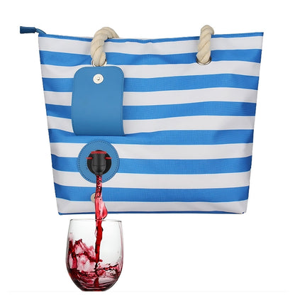 Insulated Tote Bag with Drink Dispenser ViralGalleria.com