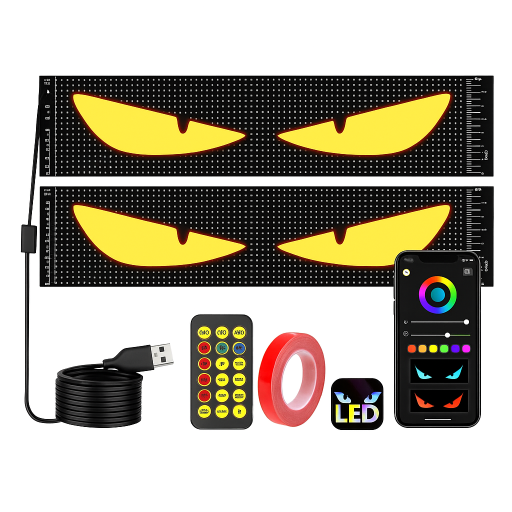 Dynamic Big Eye Lights For Windshield ViralGalleria.com