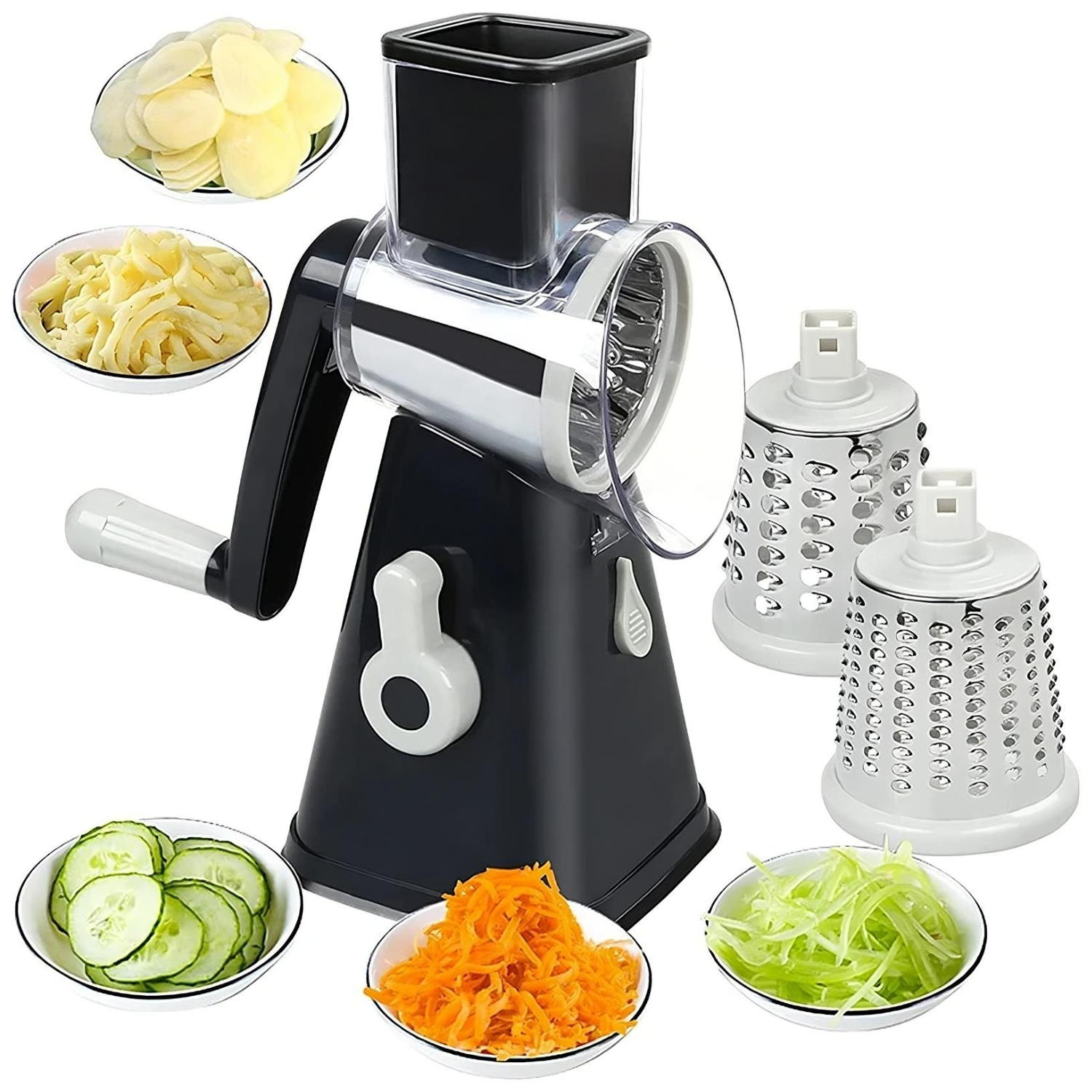 3-in-1 Rotary Cheese Grater & Vegetable Slicer ViralGalleria.com
