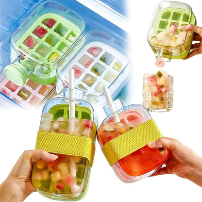 Ice Cube Tray With Straw ViralGalleria.com
