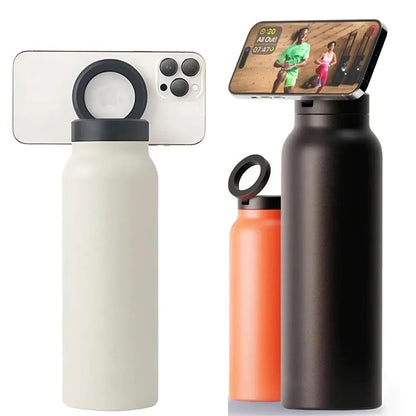 Water Bottle with MagSafe Phone Holder ViralGalleria.com