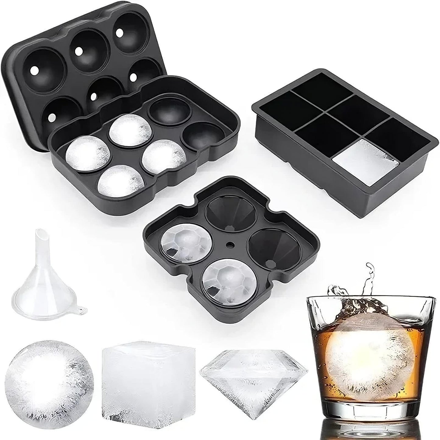 Silicone Ice Ball Mold Tray ViralGalleria.com