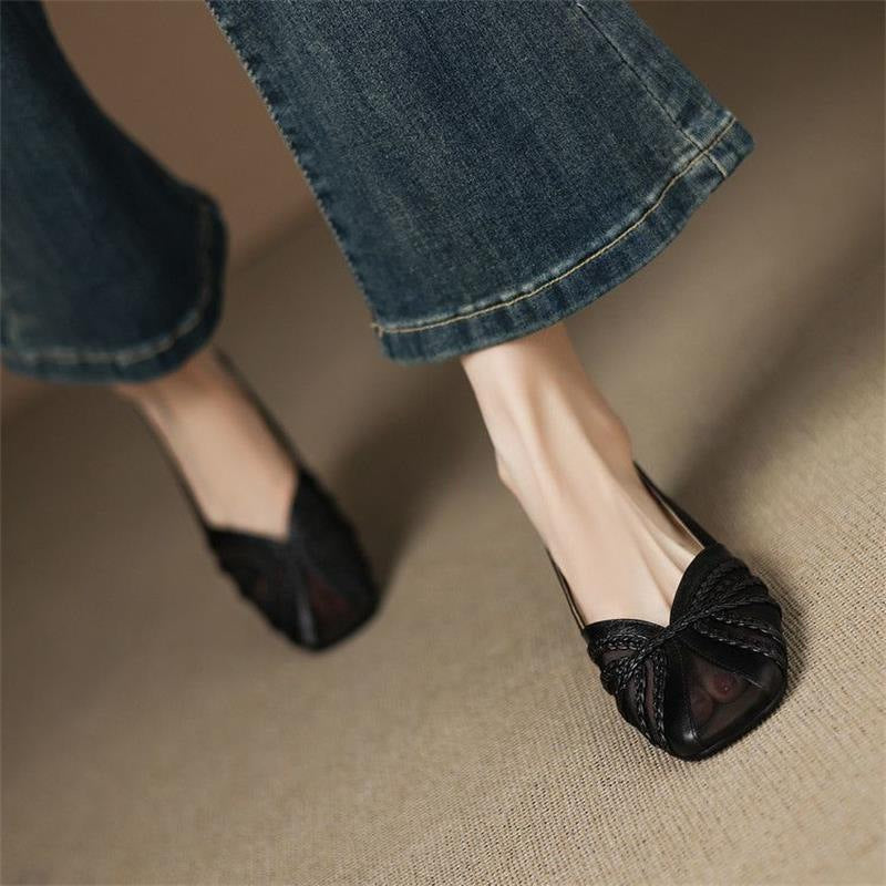 Women’s Fashion Mesh Breathable Low-Heel Versatile Sandals FitiqueFit