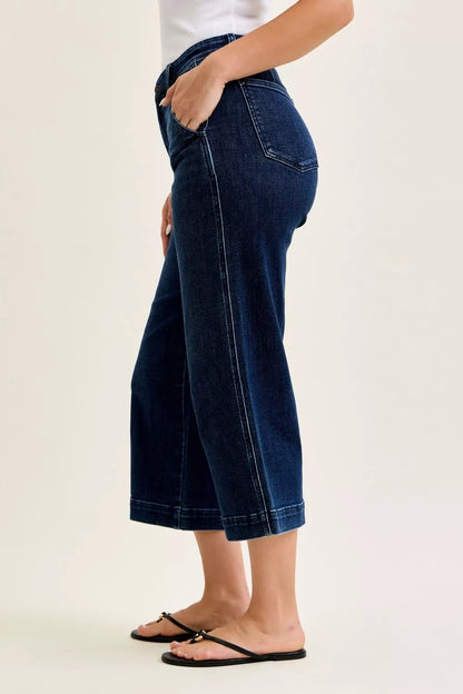 Judy Blue High Waist Ankle Wide Jeans New Era Fashion LLc