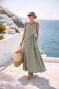 Mediterranean Contrast Color Vacation Dress – 7 Colors, S–3XL FitiqueFit