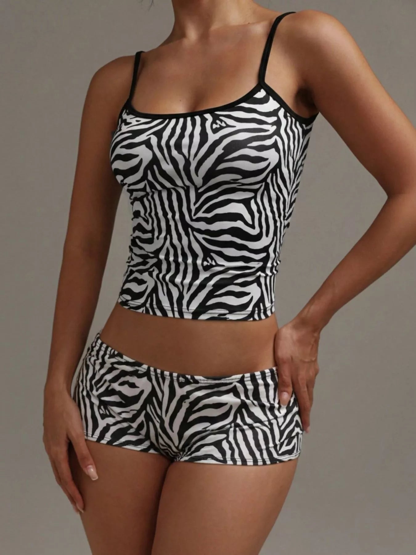Leopard Print Cami ad Shorts Set New Era Fashion LLc