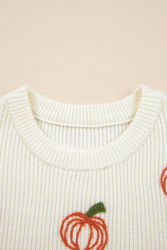 Halloween Pumpkin Embroidered Ribbed Thanksgiving Shop Style & More | Fresh Looks, Everyday Deals & Free Shipping