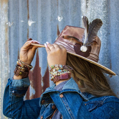 Aqua Terra Slab on Narrow Leather Cuff Bracelet Shop Style & More | Fresh Looks, Everyday Deals & Free Shipping