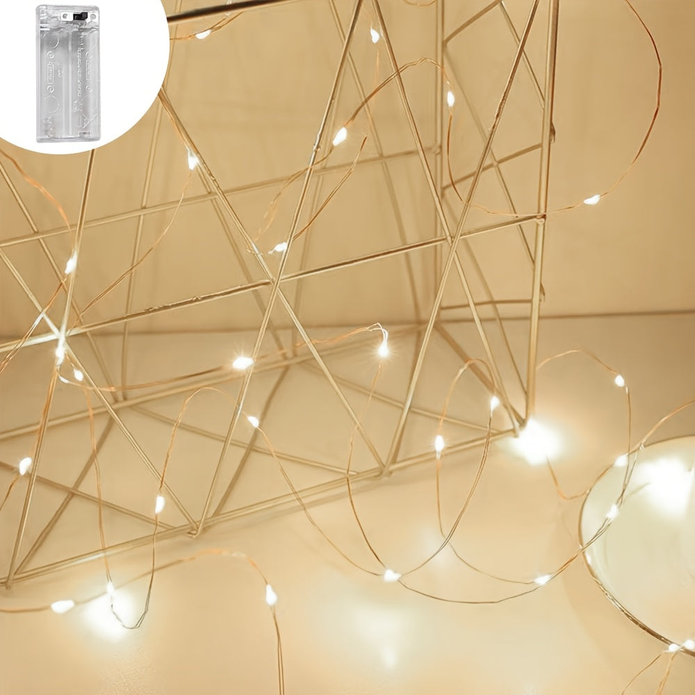 LED Fairy Lights Battery Box Copper Wire String 78.74/196.85/393.7inch Holiday Outdoor Lighting Christmas Tree Wedding Party Decoration NovaCart