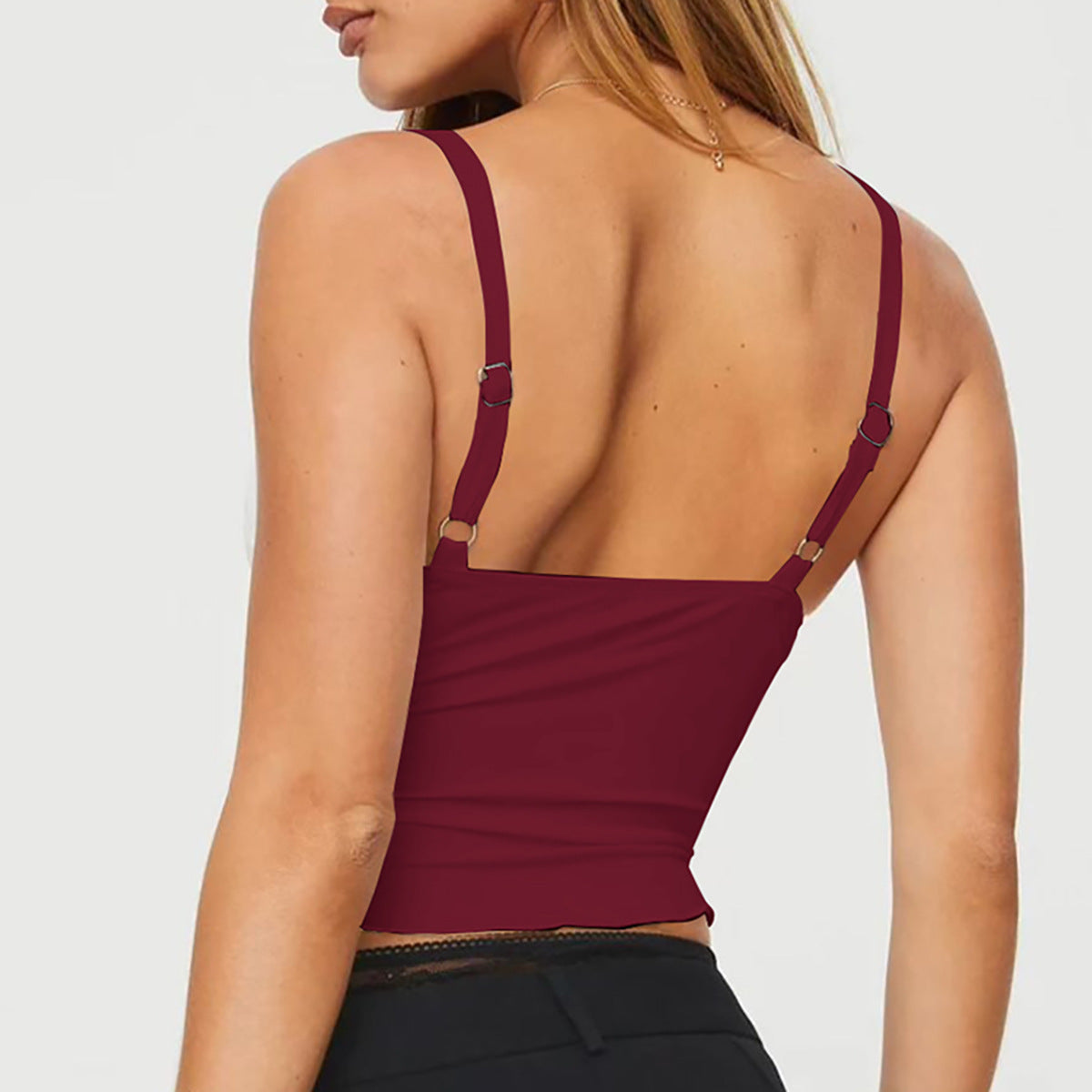 Women's Bow Camisole Backless Tank – Waist-Defining Elegance FitiqueFit