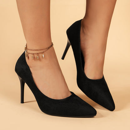 Women's Pointed Toe High Heels - Sexy Black Slip On Stiletto Court Pumps - Versatile Dress Heels - For Women - Suitable for Parties, Weddings & Night Out - Perfect Gift for Fashionistas NovaCart