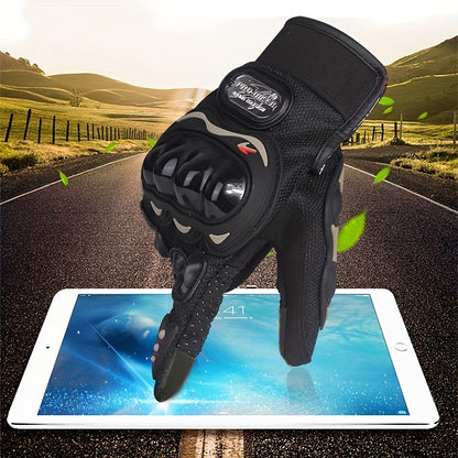 Suitable For Motorcycles, Road Bikes, Off-road Motorcycles, Spring, Summer, Autumn, And Winter Unisex Finger Touch Screen Gloves For Men And Women, Breathable Cycling Gloves, Motorcycle Gloves, Bicycle Gloves. NovaCart
