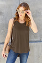 Basic Bae Full Size Round Neck Curved Hem Tank New Era Fashion LLc