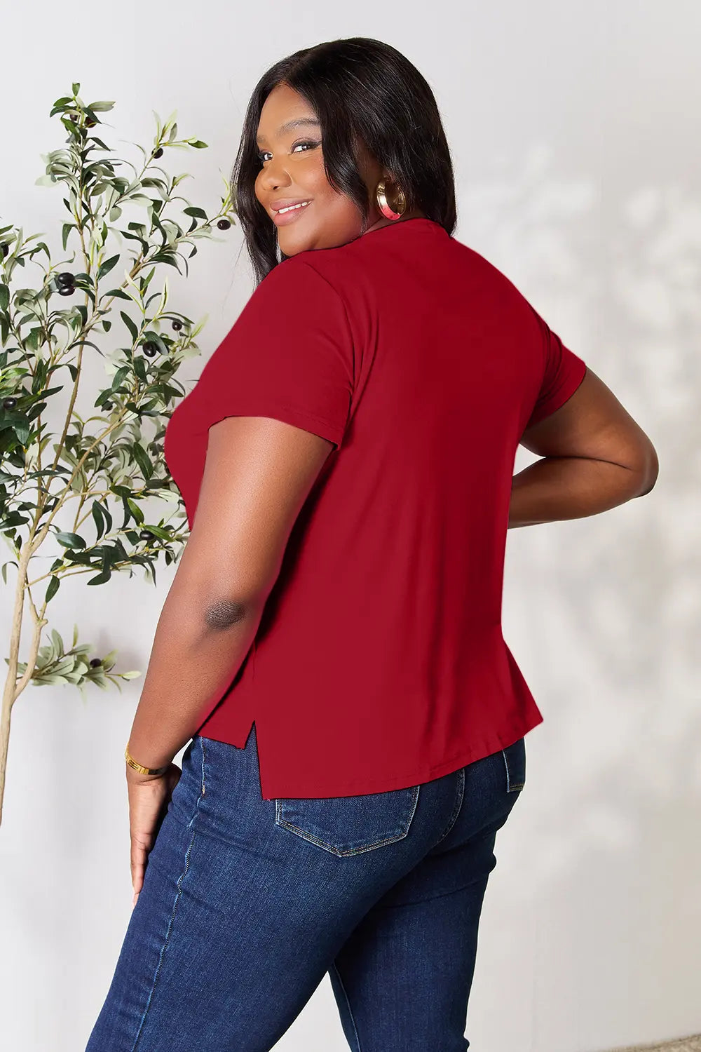 Basic Bae Full Size Round Neck Short Sleeve T-Shirt West2East Surf