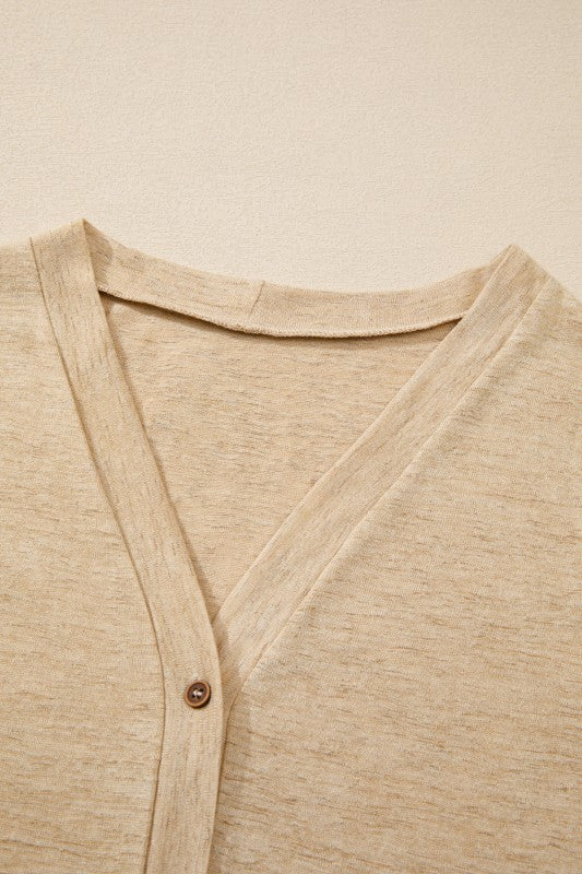 Solid Open-Front Buttoned Cardigan Shop Style & More | Fresh Looks, Everyday Deals & Free Shipping