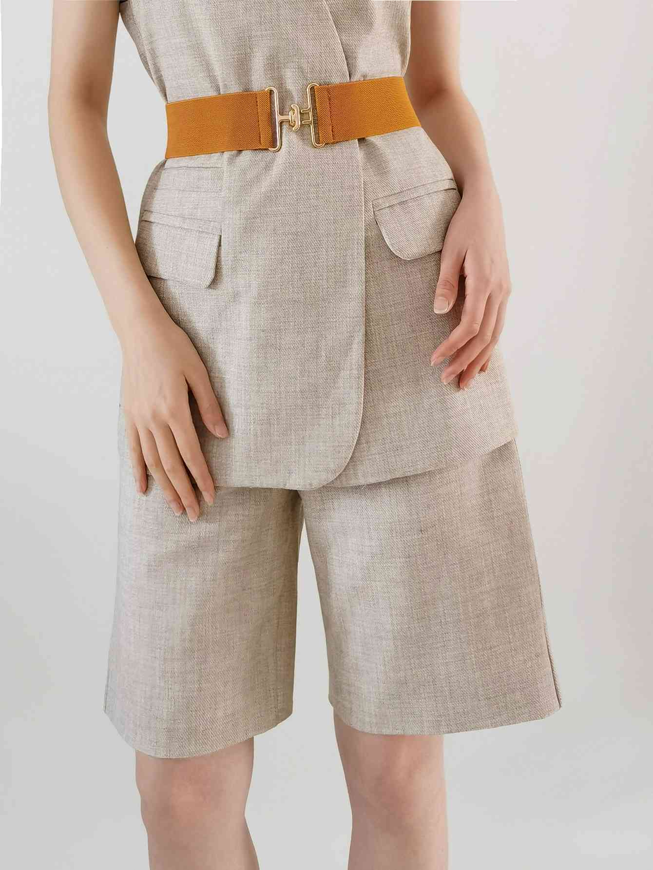 StylishFit Elastic Wide Belt – Adjustable Comfort and Chic Design See size chart under “more details” The Fashion Celestial