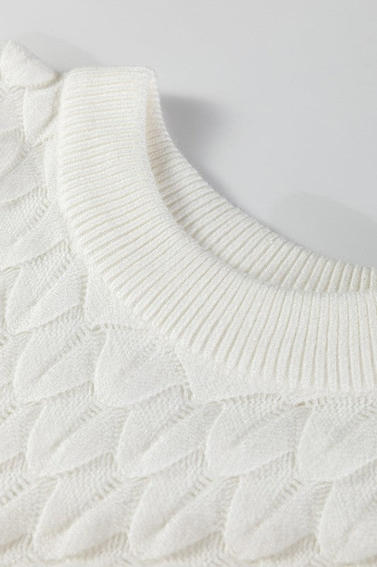 Fish Scale Textured Knit Short Sleeve Sweater Shop Style & More | Fresh Looks, Everyday Deals & Free Shipping