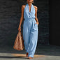 Women's Knitted V-Neck Slim-Fit Cropped Jumpsuit FitiqueFit