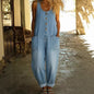 Retro Buckle Multi-Pocket Overalls Jumpsuit | 3/4 Sleeve FitiqueFit