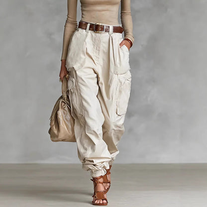 Women’s High-Waist Loose Fit Wide-Leg Casual Trousers FitiqueFit