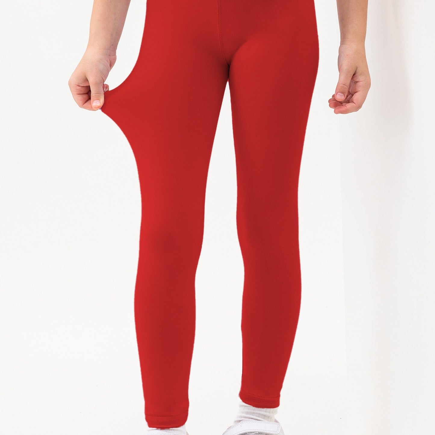 Girls' Super Soft High-Stretch Leggings - Solid Black Tight Pants with Elastic Waistband, All-Season Stretchy Leggings for Girls, Everyday & Formal Outfits - SOFTMILK NovaCart