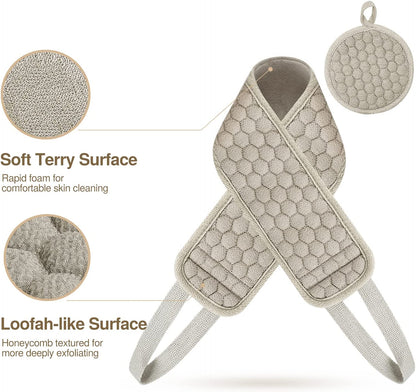 Deep Cleansing Back Scrubber for Men And Women - Exfoliates And Relaxes Your Body in The Shower Or Bath NovaCart