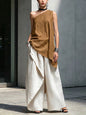 Women's One-Shoulder Asymmetric Sleeveless Top FitiqueFit
