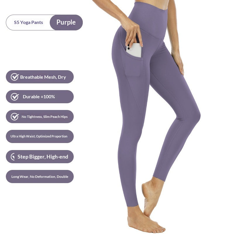 High Waist Pocket Stretch Leggings Women FitiqueFit