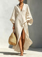 Women's Batwing Sleeve Loose Maxi Resort Dress FitiqueFit